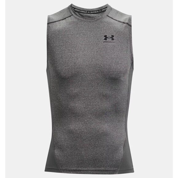 Under Armour HeatGear® Men's Sleeveless Workout Tank Gray Size‎ XL NWT - Picture 3 of 6